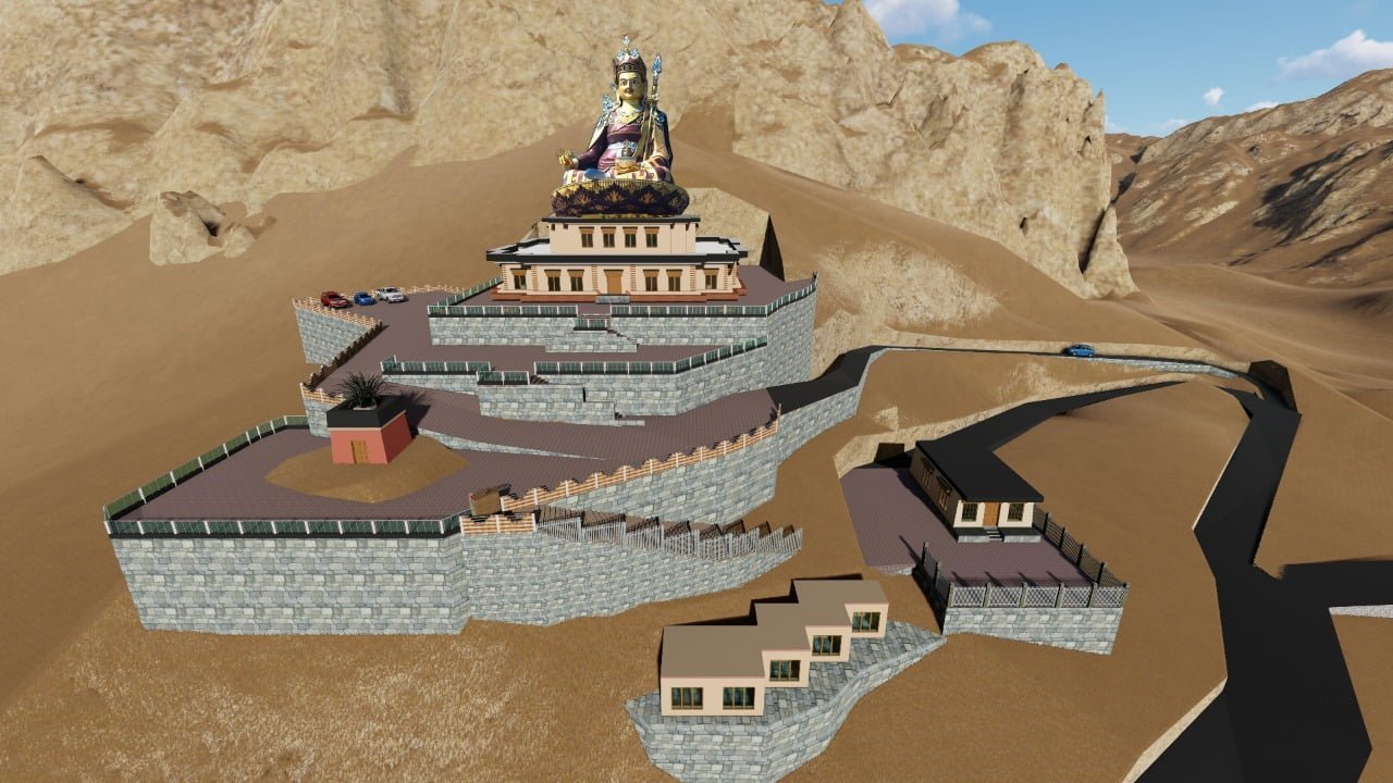 The project seen from the Leh valley